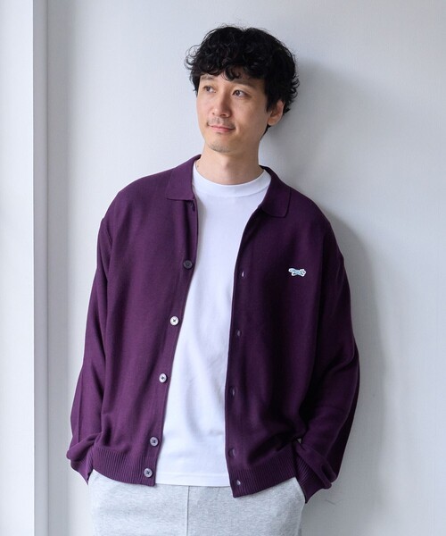 coen（コーエン）の「Penneys（ぺニーズ）別注ワンポイントポロ衿ニットカーディガン（カーディガン/ボレロ・メンズ・ロイヤルブルー/パープル/ダークグリーン・S/XL/L/M）」の15枚目の写真