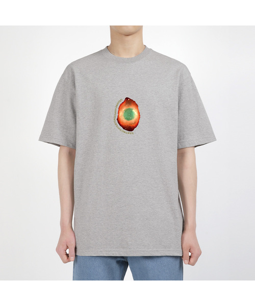 AEXEA(アクシー)の「ハートビート 半袖Tシャツ E04BRD_ABX10216(Tシャツ/カットソー・メンズ・グレー系その他/ブルー/ホワイト/ブラック・M/L/S/XL)」の1枚目の写真