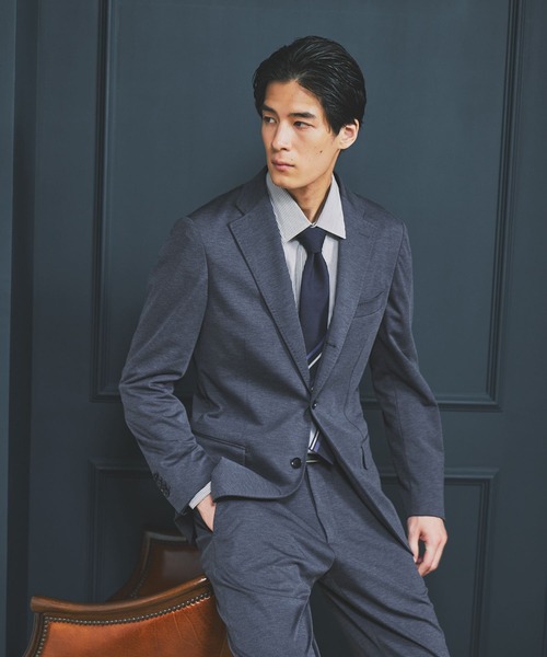 GLOBAL WORK(グローバルワーク)の「ストレッチモクロディジャケット/Salon de GW/681250(その他アウター・メンズ・ブルー系その他6/ベージュ・SMALL/MEDIUM/LARGE/X-LARGE)」の2枚目の写真