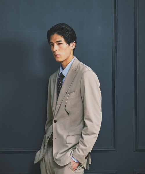 GLOBAL WORK(グローバルワーク)の「ストレッチモクロディジャケット/Salon de GW/681250(その他アウター・メンズ・ブルー系その他6/ベージュ・SMALL/MEDIUM/LARGE/X-LARGE)」の10枚目の写真