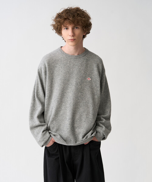 DANTON(ダントン)の「Men's Lambswool Crew Neck Knit Pullover(ニット/セーター・メンズ・レッド/オートミール/ブラウン系その他2/グリーン系その他/オレンジ系その他/ブラック/ライトグレー/ダークグレー/グレー系その他/ブルー/ブラウン・40/44/38/42)」の3枚目の写真