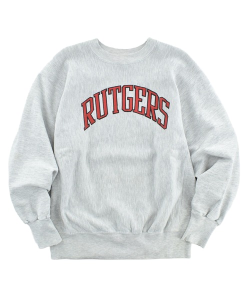 VINTAGE(ヴィンテージ)の「【USED】90’s RUGGED SWEATS “RUTGERS” リバースタイプ スウェット USA製(スウェット・メンズ・グレー・LARGE)」の1枚目の写真