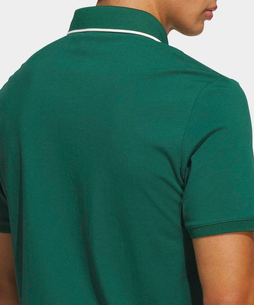 adidas(アディダス)の「ツイストニット ワンポイントロゴ 半袖ポロ【adidas Golf/アディダスゴルフ】(ポロシャツ・メンズ・グリーン系その他3・X-LARGE/SMALL/LARGE/3XL/XX-LARGE)」の4枚目の写真