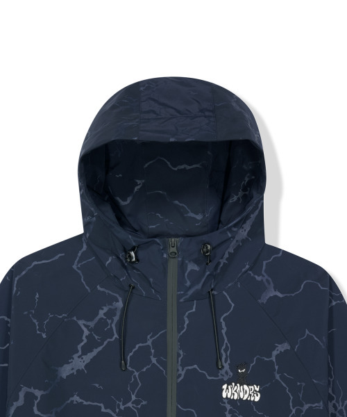 WKNDRS（ウィーキャンドース）の「3L CRACK ウィンドブレーカー (ネイビー)（ナイロンジャケット・レディース・その他・MEDIUM/LARGE/X-LARGE）」の3枚目の写真