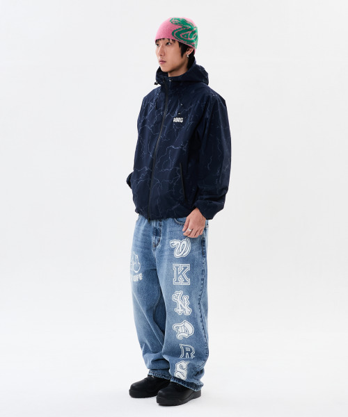 WKNDRS（ウィーキャンドース）の「3L CRACK ウィンドブレーカー (ネイビー)（ナイロンジャケット・レディース・その他・MEDIUM/LARGE/X-LARGE）」の10枚目の写真