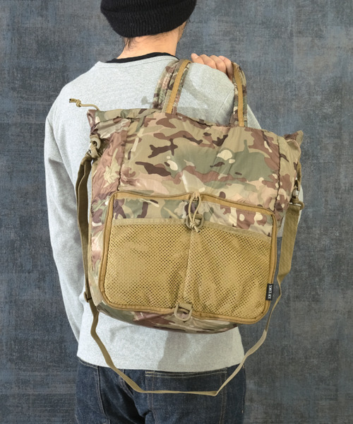 YMCLKY（ワイエムシーエルケーワイ）の「GB0789 パッカリング2WAYショルダーバッグ YMCLKY. #BS202YN（ショルダーバッグ・メンズ・カモフラージュ/オリーブ/ブラック/タン・FREE）」の4枚目の写真