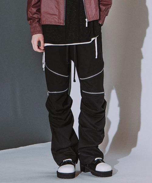 NO ID.(ノーアイディ)の「mp15502- ラングウィッドZIP-PT ジップパンツ(859006-580P)(その他パンツ・メンズ・ブラック/ブラック系その他・2/1)」の12枚目の写真