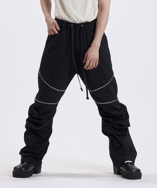NO ID.(ノーアイディ)の「mp15502- ラングウィッドZIP-PT ジップパンツ(859006-580P)(その他パンツ・メンズ・ブラック/ブラック系その他・2/1)」の17枚目の写真