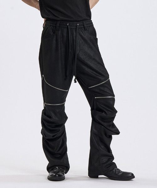 NO ID.(ノーアイディ)の「mp15502- ラングウィッドZIP-PT ジップパンツ(859006-580P)(その他パンツ・メンズ・ブラック/ブラック系その他・2/1)」の21枚目の写真