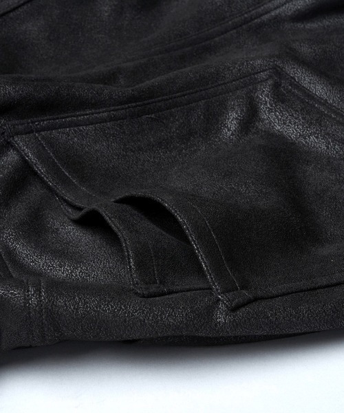 NO ID.(ノーアイディ)の「mp15502- ラングウィッドZIP-PT ジップパンツ(859006-580P)(その他パンツ・メンズ・ブラック/ブラック系その他・2/1)」の4枚目の写真