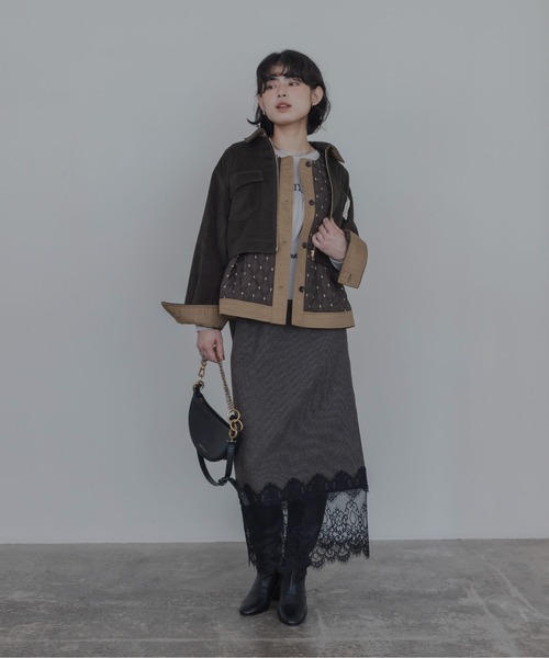 Eimee Law（エイミーロウ）の「レイヤード アウトポケットジャケット&キルトジレ（その他アウター・レディース・ベージュ/ブラウン/チャコールグレー・FREE）」の22枚目の写真