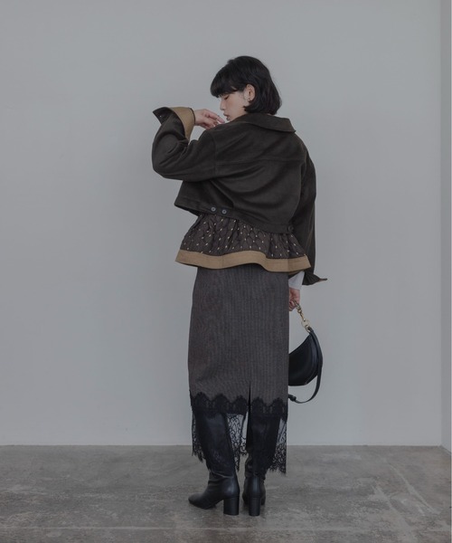 Eimee Law（エイミーロウ）の「レイヤード アウトポケットジャケット&キルトジレ（その他アウター・レディース・ベージュ/ブラウン/チャコールグレー・FREE）」の21枚目の写真