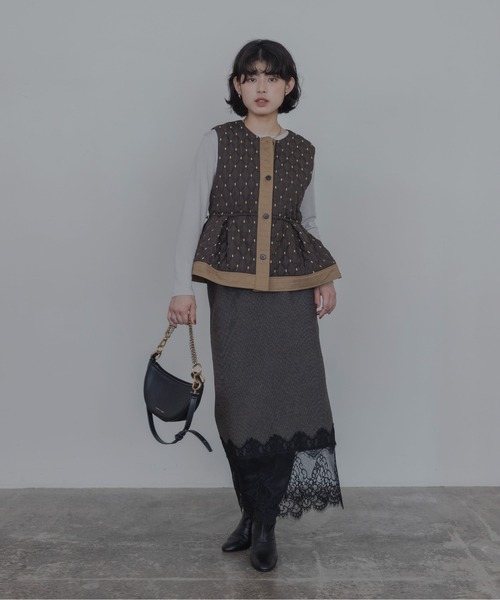 Eimee Law（エイミーロウ）の「レイヤード アウトポケットジャケット&キルトジレ（その他アウター・レディース・ベージュ/ブラウン/チャコールグレー・FREE）」の20枚目の写真