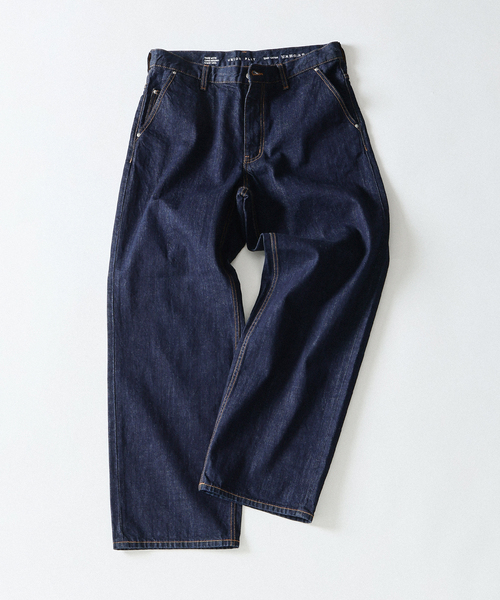 B.C STOCK(ベーセーストック)の「WIDE TAPERED JEANS(デニムパンツ・メンズ・ブラック/ネイビー・LARGE/MEDIUM/X-LARGE)」の2枚目の写真