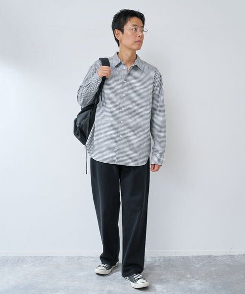 B.C STOCK(ベーセーストック)の「WIDE TAPERED JEANS(デニムパンツ・メンズ・ブラック/ネイビー・LARGE/MEDIUM/X-LARGE)」の12枚目の写真