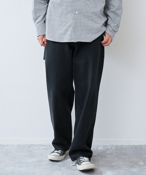 B.C STOCK(ベーセーストック)の「WIDE TAPERED JEANS(デニムパンツ・メンズ・ブラック/ネイビー・LARGE/MEDIUM/X-LARGE)」の15枚目の写真