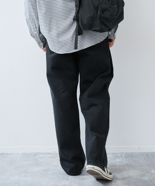 B.C STOCK(ベーセーストック)の「WIDE TAPERED JEANS(デニムパンツ・メンズ・ブラック/ネイビー・LARGE/MEDIUM/X-LARGE)」の17枚目の写真