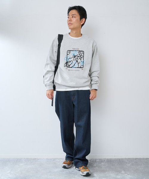 B.C STOCK(ベーセーストック)の「WIDE TAPERED JEANS(デニムパンツ・メンズ・ブラック/ネイビー・LARGE/MEDIUM/X-LARGE)」の19枚目の写真