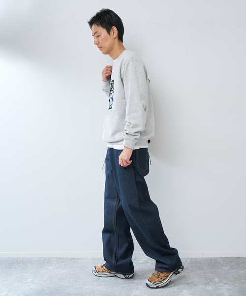 B.C STOCK(ベーセーストック)の「WIDE TAPERED JEANS(デニムパンツ・メンズ・ブラック/ネイビー・LARGE/MEDIUM/X-LARGE)」の20枚目の写真
