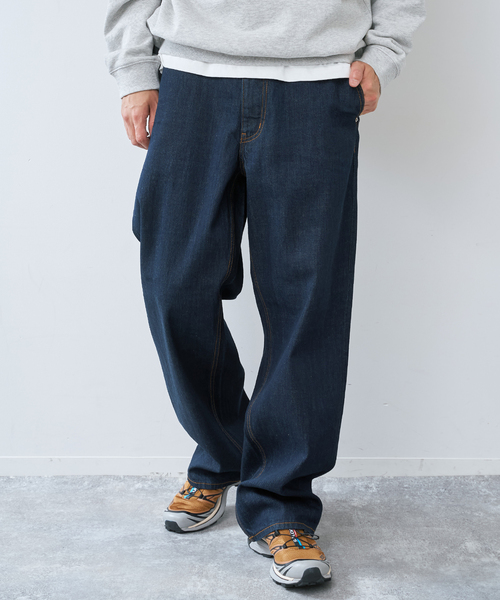 B.C STOCK(ベーセーストック)の「WIDE TAPERED JEANS(デニムパンツ・メンズ・ブラック/ネイビー・LARGE/MEDIUM/X-LARGE)」の22枚目の写真