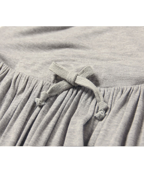 SweetMommy（スウィートマミー）の「コットンシフォン×レーヨン　リバーシブルロングスカート（マタニティウェア/グッズ・レディース・杢グレー/ブルー/モカ/ピンク・M/L）」の8枚目の写真