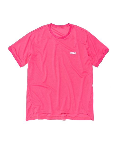NINETYMINUTES（ナインティーミニッツ）の「[AIR STREAM] エッセンシャル パフォーマンス ロゴ 半袖Tシャツ (ピンク)（Tシャツ/カットソー・メンズ・その他・MEDIUM/LARGE/X-LARGE/XX-LARGE/XXX-LARGE）」の2枚目の写真