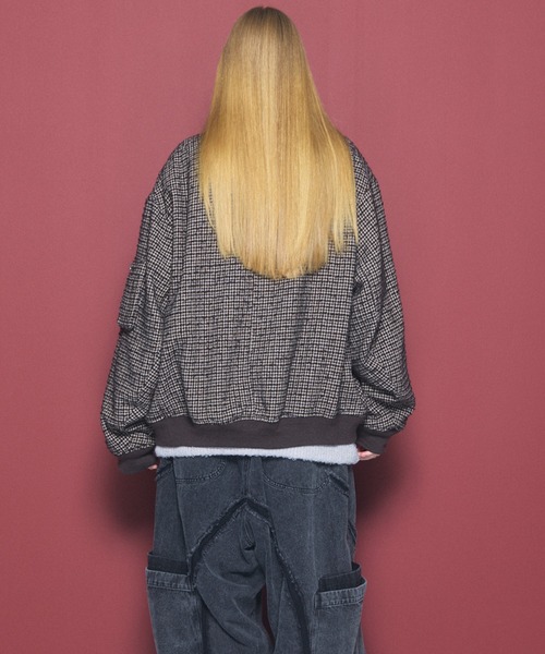 MAISON SPECIAL(メゾンスペシャル)の「《UNISEX》【Italian Dead Stock Fabric】プライムオーバースタンドリブブルゾン/Prime-Over Stand-collar Rib Blouson【MAISON SPECIAL/メゾンスペシャル】(ブルゾン・メンズ・ブラック/グレイッシュベージュ/オレンジ/グレー・1/0/2)」の20枚目の写真