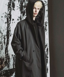 NO ID.（ノーアイディ）の「【NO ID.】Peak Lapel Hooded Padded Coat / ピーク ラペル フーデッド パデッド コート（モッズコート）」