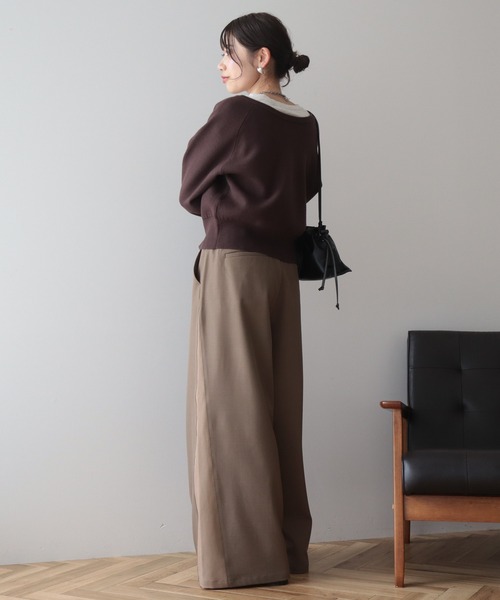 AMERICAN HOLIC(アメリカンホリック)の「【WEB限定】【バイパチ】WZIPショート丈ニットカーディガン(カーディガン/ボレロ・レディース・グレイッシュベージュ/ブラウン/ブラック・FREE)」の17枚目の写真