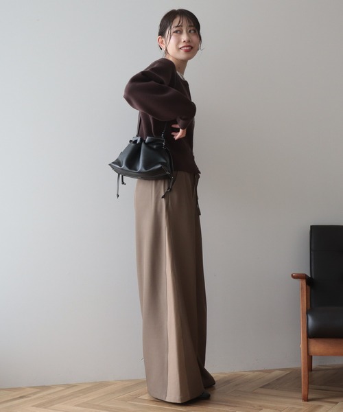 AMERICAN HOLIC(アメリカンホリック)の「【WEB限定】【バイパチ】WZIPショート丈ニットカーディガン(カーディガン/ボレロ・レディース・グレイッシュベージュ/ブラウン/ブラック・FREE)」の18枚目の写真