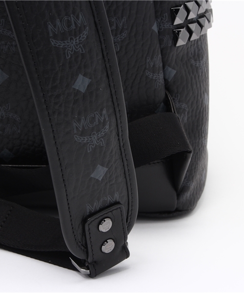 MCM（エムシーエム）の「【MCM】BACK PACK MEDIUM STARK（バックパック/リュック・メンズ・ブラック/ホワイト・FREE）」の12枚目の写真