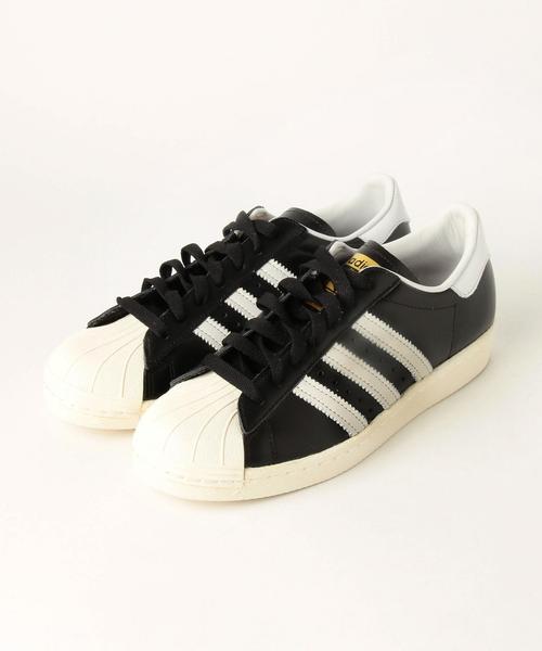 adidas(アディダス)の「◆adidas SUPERSTAR80DXRE(スニーカー・レディース・ブラック・23cm/23.5cm/24.5cm/24cm/25cm)」の2枚目の写真