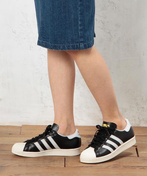 adidas(アディダス)の「◆adidas SUPERSTAR80DXRE(スニーカー・レディース・ブラック・23cm/23.5cm/24.5cm/24cm/25cm)」の3枚目の写真