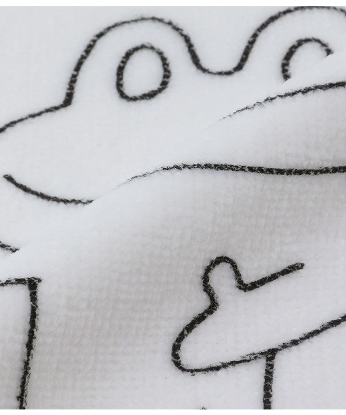 JUNRED（ジュンレッド）の「Ken Kagami×JUNRedプリントハンドタオル（ハンカチ/ハンドタオル・メンズ・アイボリー/ホワイト/オフホワイト・FREE）」の4枚目の写真