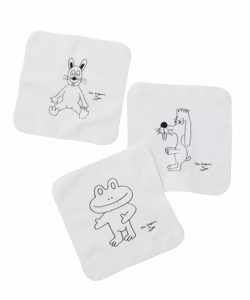 JUNRED（ジュンレッド）の「Ken Kagami×JUNRedプリントハンドタオル（ハンカチ/ハンドタオル・メンズ・アイボリー/ホワイト/オフホワイト・FREE）」の5枚目の写真