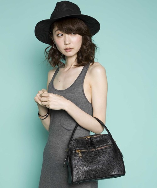 PLAIN CLOTHING（プレーンクロージング）の「2WAYショルダーバッグ/ハンドバッグ【PLAIN CLOTHING】（ショルダーバッグ・レディース・グレー/ブラック・FREE）」の15枚目の写真