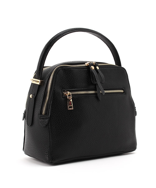 PLAIN CLOTHING（プレーンクロージング）の「2WAYショルダーバッグ/ハンドバッグ【PLAIN CLOTHING】（ショルダーバッグ・レディース・グレー/ブラック・FREE）」の3枚目の写真