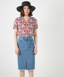 MOUSSY | WAIST FRINGE SKIRT(デニムスカート)