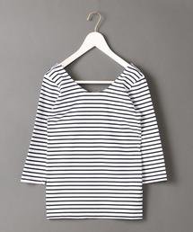 BEAUTY&YOUTH UNITED ARROWS | ＜6(ROKU)＞BORDER U-NECK CUT&SEWN/ｶｯﾄｿｰ(Tシャツ/カットソー)
