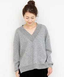 BEAUTY&YOUTH UNITED ARROWS | BY∴ フェルトVネックニット◆(ニット/セーター)