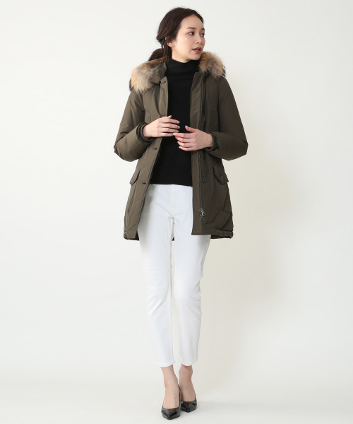 Abahouse Devinette(ドゥヴィネット)の「WOOLRICH ARCTIC PARKA ダウンコート(ダウンジャケット/コート・レディース・カーキ/ネイビー・FREE)」の14枚目の写真