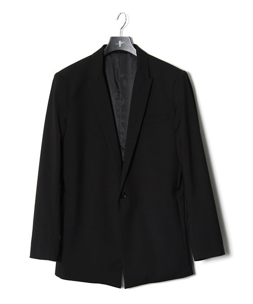 NO ID.（ノーアイディ）の「mj4503-TRｽﾄﾚｯﾁﾋﾟｰｸﾄﾞﾗﾍﾟﾙ1B-JKT ｼﾞｬｹｯﾄ（テーラードジャケット・メンズ・ネイビー/グレー/ブラック・3/2/1）」の14枚目の写真