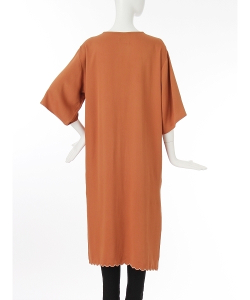 MURUA（ムルーア）の「ｆｌｏｗｅｒカットワークガウン（その他アウター・レディース・アイボリー/ブラック/オレンジ/イエロー・FREE）」の11枚目の写真