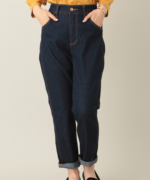 Green Parks(グリーンパークス)の「WR テーパードデニムパンツ(デニムパンツ・レディース・その他5/インディゴブルー・MEDIUM/SMALL/LARGE)」の2枚目の写真