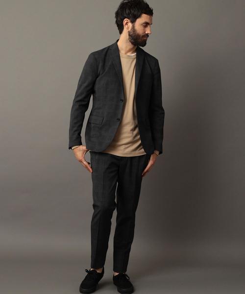 BEAUTY&YOUTH UNITED ARROWS（ビューティーアンドユースユナイテッドアローズ）の「BY "TORAY" プリント グレンチェック ノープリーツパンツ ◆（スラックス・メンズ・ダークグレー/ネイビー・SMALL/X-LARGE/LARGE/MEDIUM）」の17枚目の写真