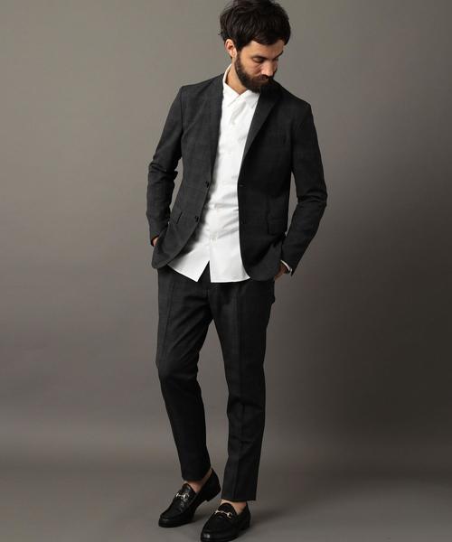 BEAUTY&YOUTH UNITED ARROWS（ビューティーアンドユースユナイテッドアローズ）の「BY "TORAY" プリント グレンチェック ノープリーツパンツ ◆（スラックス・メンズ・ダークグレー/ネイビー・SMALL/X-LARGE/LARGE/MEDIUM）」の19枚目の写真