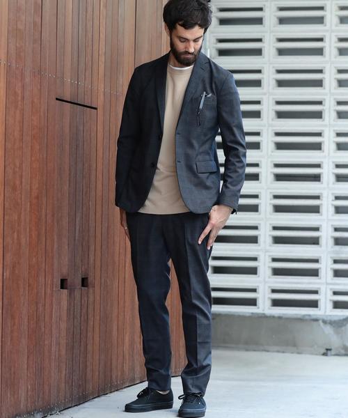 BEAUTY&YOUTH UNITED ARROWS（ビューティーアンドユースユナイテッドアローズ）の「BY "TORAY" プリント グレンチェック ノープリーツパンツ ◆（スラックス・メンズ・ダークグレー/ネイビー・SMALL/X-LARGE/LARGE/MEDIUM）」の13枚目の写真