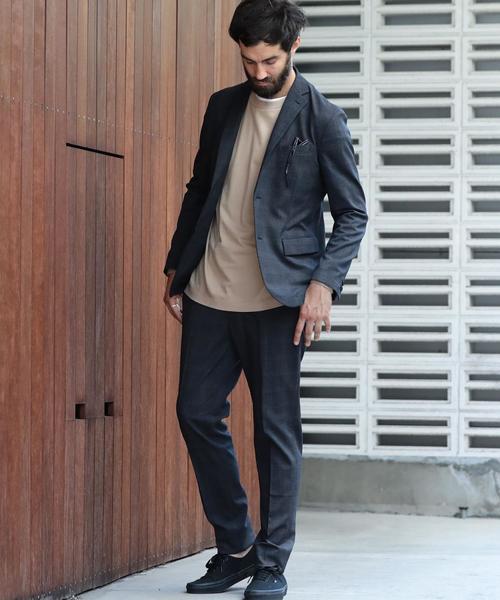 BEAUTY&YOUTH UNITED ARROWS（ビューティーアンドユースユナイテッドアローズ）の「BY "TORAY" プリント グレンチェック ノープリーツパンツ ◆（スラックス・メンズ・ダークグレー/ネイビー・SMALL/X-LARGE/LARGE/MEDIUM）」の14枚目の写真