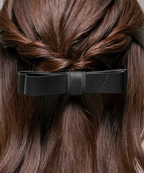 form forma（フォルムフォルマ）の「【お受験】リボンバレッタ（バレッタ/ヘアクリップ・レディース・ブラック・FREE）」の5枚目の写真