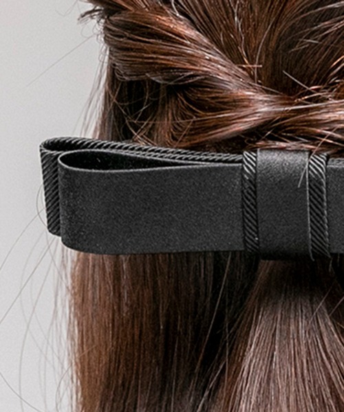 form forma（フォルムフォルマ）の「【お受験】リボンバレッタ（バレッタ/ヘアクリップ・レディース・ブラック・FREE）」の4枚目の写真